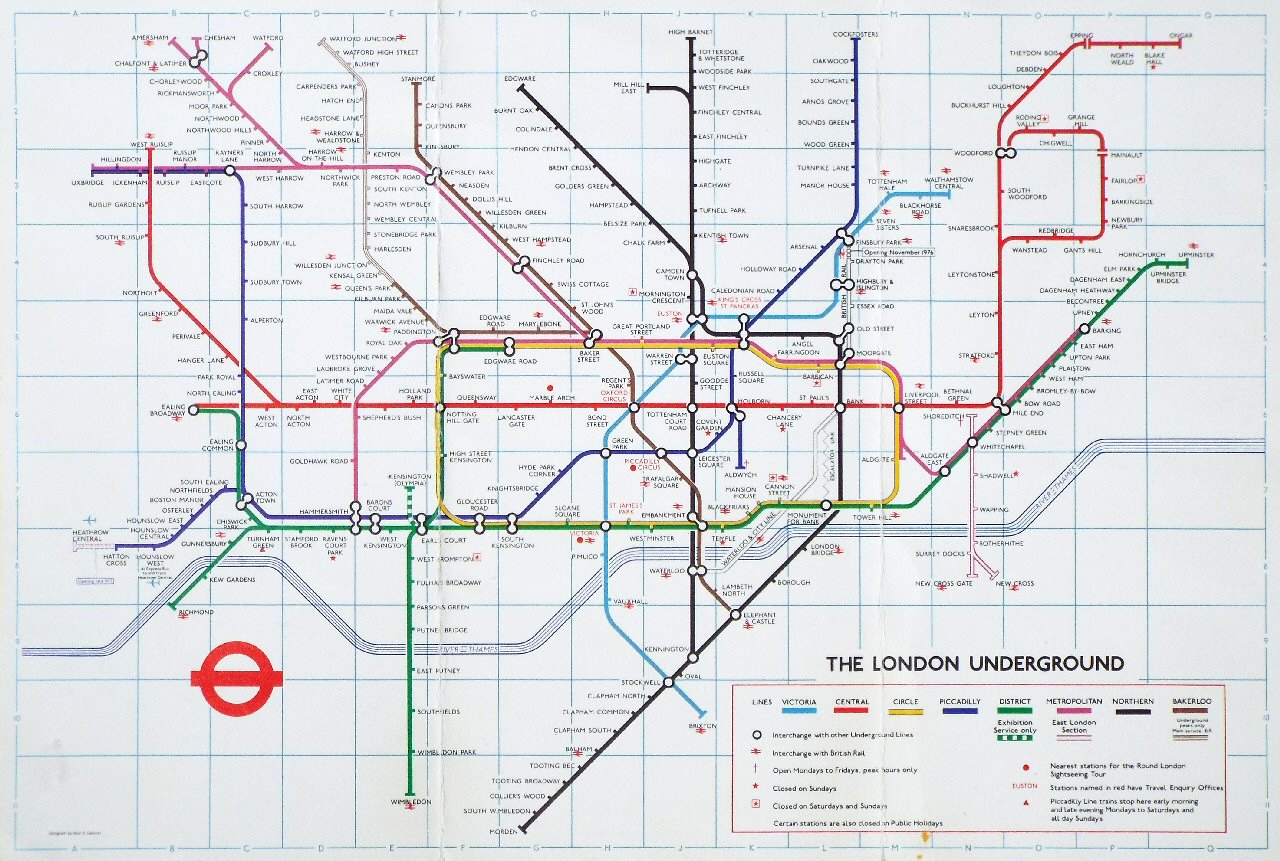 Map of London Underground - London Underground